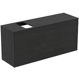 Модуль под раковину Conca 120х37,3х55 см, 1 ящик, вырез в столешнице под заказ, копченый дуб, система push-to-open, Ideal Standard T3938Y4 Ideal Standard