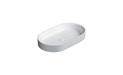 Накладная раковина Horizon 60х35х8,5 см, санфарфор, белый матовый, Catalano 160AHZBM Catalano