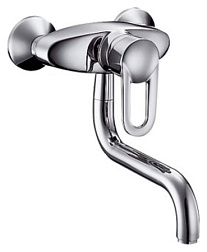 Настенный смеситель для кухни Metropol E поворотный излив, Hansgrohe 14840000 Hansgrohe