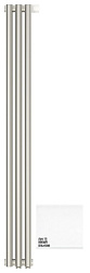 Отопительный дизайн-радиатор Эстет 13,5х120 см, 3 секции, правый, белый, однорядный коаксиальный, Сунержа 12-0321-1203 Сунержа