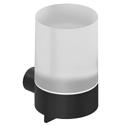 Настенный дозатор Vela R матовый, цвет черный, с держателем, Kludi 5897639 Kludi
