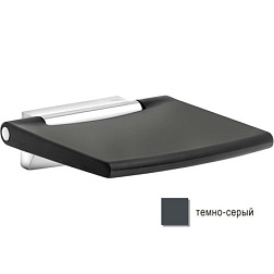 Сиденье для душа Plan темно-серый, петли алюминий, Keuco 14983170037 Keuco