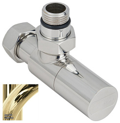 Вентиль для полотенцесушителя угловой, цилиндр, шампань, Сунержа 020-1400-1234 Сунержа
