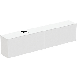 Модуль под раковину Conca 238,7х37,3х55 см, вырез в столешнице под заказ, белый матовый, система push-to-open, Ideal Standard T4340Y1 Ideal Standard