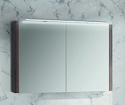 Зеркало Asun 100х70 см, 2 двери, цвет отелло, IBX CAMASUN100/OTHELLO IBX