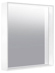 Зеркало Plan 65х70 см, белый глянцевый, 30 вт + 41 вт, с подсветкой, с подогревом, Keuco 33098302000 Keuco