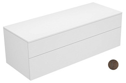 Тумба для ванной Edition 400 2 ящика, дуба антрацит, подвесной монтаж 140х53,5х47,2 см, Keuco 31763860000 Keuco