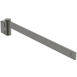 Рожковый полотенцедержатель Conca 45 см, квадратный дизайн, одинарный, графит, поворотный, Ideal Standard T5393A5 Ideal Standard