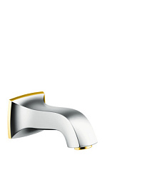 Излив Metropol Classic окантовка под золото, длина излива 15,9см, неповоротный, Hansgrohe 13425090 Hansgrohe