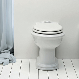 Приставной унитаз Jubilaeum 40х59 см, без сиденья, Azzurra JUVCTP000000BI/(JUB110/P bi) Azzurra