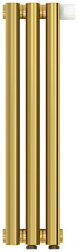 Отопительный дизайн-радиатор Эстет 13,5х50 см, 3 секции, правый, однорядный глухой, нижнее подключение, золото, Сунержа 03-0311-5003 Сунержа