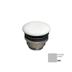 Сливной набор для раковины матовый, серый цвет, с переливом, GSG PILTONUNIAR019 GSG