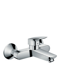 Настенный смеситель Logis неповоротный излив, без выхода на душ, Hansgrohe 71225000 Hansgrohe