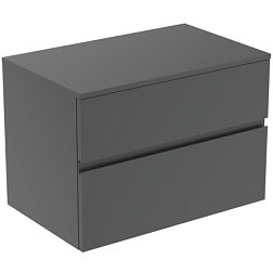 Модуль под раковину Finesse 80,2х50,5х55,8 см, со столешницей, антрацит матовый (лак), Ideal Standard E3434Y2 Ideal Standard