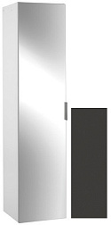 Шкаф-колонна Odeon Up 35х34х147 см, серый антрацит, 1 зеркальная дверца, с тремя встроенными полками, реверсивная установка двери, подвесной монтаж, Jacob Delafon EB873-N14 Jacob Delafon