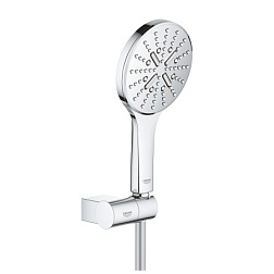 Душевая лейка Rainshower SmartActive 130 EcoJoy, с держателем, 3 режима, шланг в комплекте, Grohe 26580000 Grohe