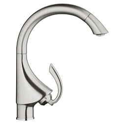 Смеситель для кухни с выдвижной лейкой K4 стальной цвет, Grohe 33786SD0 Grohe