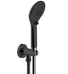 Душевая лейка Syncronia матовый, easy-clean, 3 режима ручной лейки, чёрный цвет, шланг в комплекте, для встр. смесителя, Bossini C12035C.073 Bossini