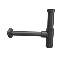 Сифон для раковины Cox чёрный матовый, pvd, латунный, бутылочный, Paini 78PZ849 Paini