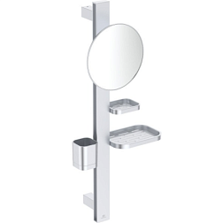 Настенное косметическое зеркало для ванной Alu + диаметр 20,5 см, хром, Ideal Standard BD589SI Ideal Standard