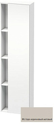 Шкаф-колонна DuraStyle 50х24х180 см, корпус-белый матовый, фронт-серо-коричневый, правый, подвесной монтаж, Duravit DS1248R9118 Duravit