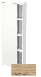 Шкаф-колонна DuraStyle 50х24х140 см, корпус-белый матовый, фронт-дуб натуральный, левый, подвесной монтаж, Duravit DS1238L3018 Duravit