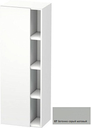 Шкаф-колонна DuraStyle 50х36х140 см, корпус-белый матовый, фронт-бетонно-серый матовый, левый, подвесной монтаж, Duravit DS1239L0718 Duravit