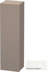 Шкаф-колонна DuraStyle 40х36х140 см, фронт - белый глянцевый, корпус -  базальт матовый, левый, подвесной монтаж, Duravit DS1219L2243 Duravit
