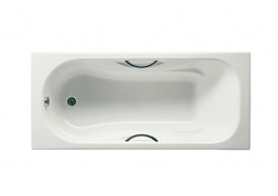 Чугунная ванна Malibu 150х75 см, с отв. для ручек, антискользящее покр., Roca 2315G000R Roca