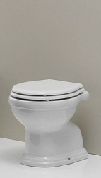 Приставной унитаз Roma 37х51 см, микролифт, с сиденьем, NEROceramica KVR/CKR NEROceramica