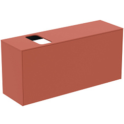 Модуль под раковину Conca 120х37,3х55 см, 1 ящик, вырез в столешнице под заказ, матовый закат, система push-to-open, Ideal Standard T3938Y3 Ideal Standard