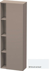 Шкаф-колонна DuraStyle 50х24х140 см, корпус-базальт матовый, фронт-белый матовый, правый, подвесной монтаж, Duravit DS1238R1843 Duravit