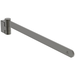 Рожковый полотенцедержатель Conca 45 см, округлый дизайн, одинарный, графит, поворотный, Ideal Standard T5394A5 Ideal Standard