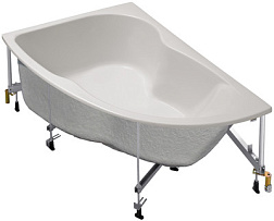 Акриловая ванна Micromega Duo 150х100 см, левосторонняя, с каркасом и панелью, асимметричная, Jacob Delafon E60221-00 Jacob Delafon
