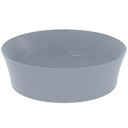 Накладная раковина Ipalyss 40х40х12 см, технология Diamatec®, цвет порох, санфарфор, синий матовый, Ideal Standard E1398X8 Ideal Standard