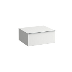 Шкаф Space 58,5х51,8х24,9 см, матовый белый, ручки алюминий, 1 ящик, подвесной, Laufen 4.1113.1.160.100.1 Laufen