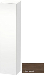 Шкаф-колонна DuraStyle 40х36х180 см, корпус-белый матовый, фронт-орех темный, правый, подвесной монтаж, Duravit DS1229R2118 Duravit