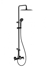 Душевая система Blautherm 935602RP300NM 2 режима, 30 см, round, чёрный цвет, неповор. излив, верхний душ, с лейкой, Ramon Soler 935602RP300NM Ramon Soler
