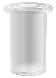 Настенный стакан Azzorre для полотенцедержателя, прозрачный, без держателя, Gedy A198 Gedy