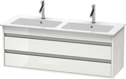 Модуль под раковину Ketho 127х47,5х48 см, белый глянцевый, 2 ящика, Duravit KT643202222 Duravit
