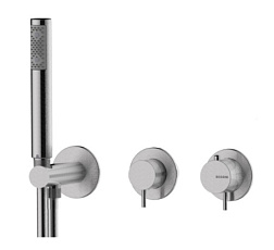 Лицевая часть встраиваемого смесителя Nobu 2 функции, стальной цвет, Bossini INZ227.075 Bossini