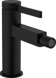 Смеситель для биде Finoris матовый, чёрный цвет, с донным клапаном, Hansgrohe 76200670 Hansgrohe