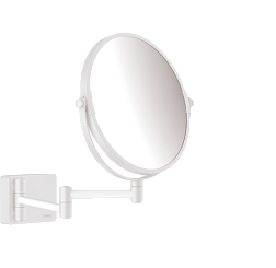 Настенное косметическое зеркало для ванной AddStoris матовый, цвет белый, Hansgrohe 41791700 Hansgrohe