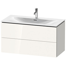 Модуль под раковину L-Cube 102х48,1х55 см, белый глянцевый, система push-to-open, Duravit LC630802222 Duravit