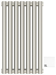 Отопительный дизайн-радиатор Эстет 31,5х50 см, 7 секций, белый, двухрядный коаксиальный, Сунержа 12-0332-5007 Сунержа