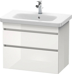Модуль под раковину DuraStyle 73х44,8х61 см, белый глянцевый, 2 ящика, Duravit DS648102222 Duravit