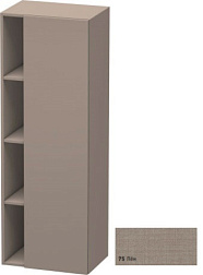 Шкаф-колонна DuraStyle 50х36х140 см, корпус-базальт матовый, фронт-лен, правый, подвесной монтаж, Duravit DS1239R7543 Duravit