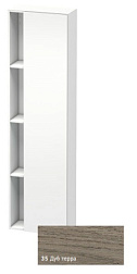 Шкаф-колонна DuraStyle 50х24х180 см, корпус-белый матовый, фронт-дуб терра, правый, подвесной монтаж, Duravit DS1248R3518 Duravit