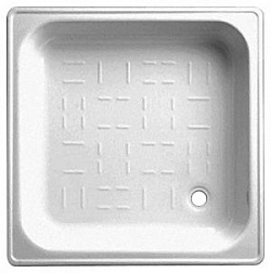 Поддон Universal 80х80х13,5 см, рифленый, стальной, квадратный, BLB CF80 BLB