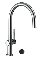 Смеситель для кухни Talis M54 матовый, неповоротный излив, чёрный цвет, Hansgrohe 72843670 Hansgrohe